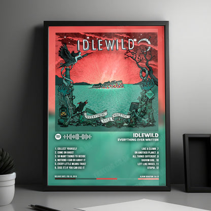 Idlewild "Everything Ever Written" Album Cover Poster - with Complete Tracklist