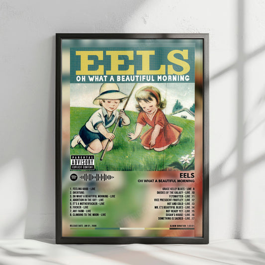 Eels "Oh What A Beautiful Morning" Album Cover Poster - with Complete Tracklist