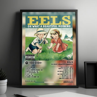 Eels "Oh What A Beautiful Morning" Album Cover Poster - with Complete Tracklist