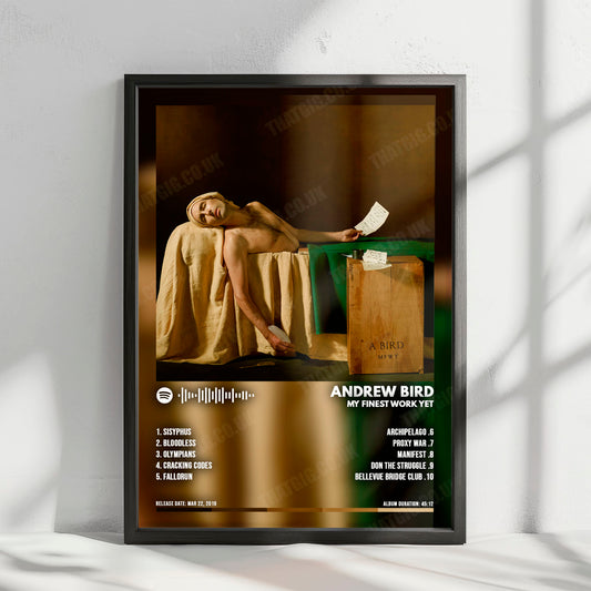 Andrew Bird "My Finest Work Yet" Album Cover Poster - with Complete Tracklist