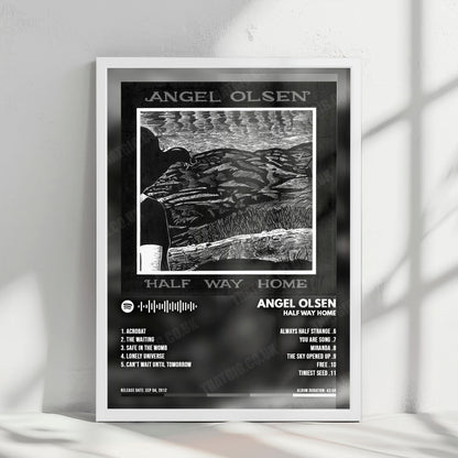 Angel Olsen "Half Way Home" Album Cover Poster - with Complete Tracklist