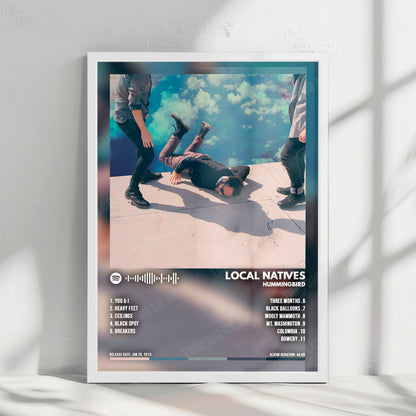 Local Natives "Hummingbird" Album Cover Poster - with Complete Tracklist