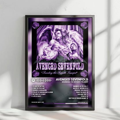 Avenged Sevenfold "Sounding The Seventh Trumpet" Album Cover Poster - with Complete Tracklist