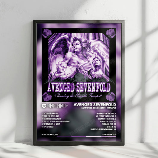 Avenged Sevenfold "Sounding The Seventh Trumpet" Album Cover Poster - with Complete Tracklist