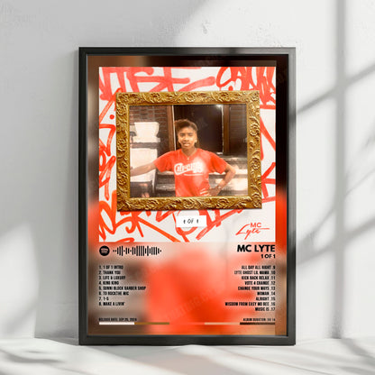 MC Lyte "1 of 1" Album Cover Poster - with Complete Tracklist