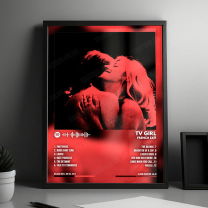 TV Girl "French Exit" Album Cover Poster - with Complete Tracklist