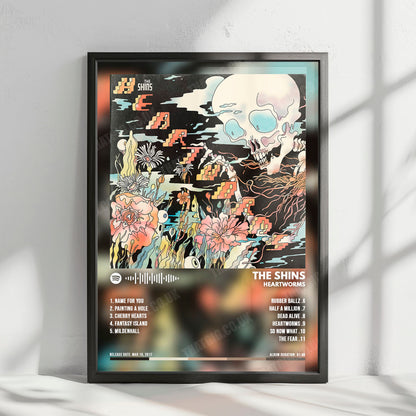 The Shins "Heartworms" Album Cover Poster - with Complete Tracklist