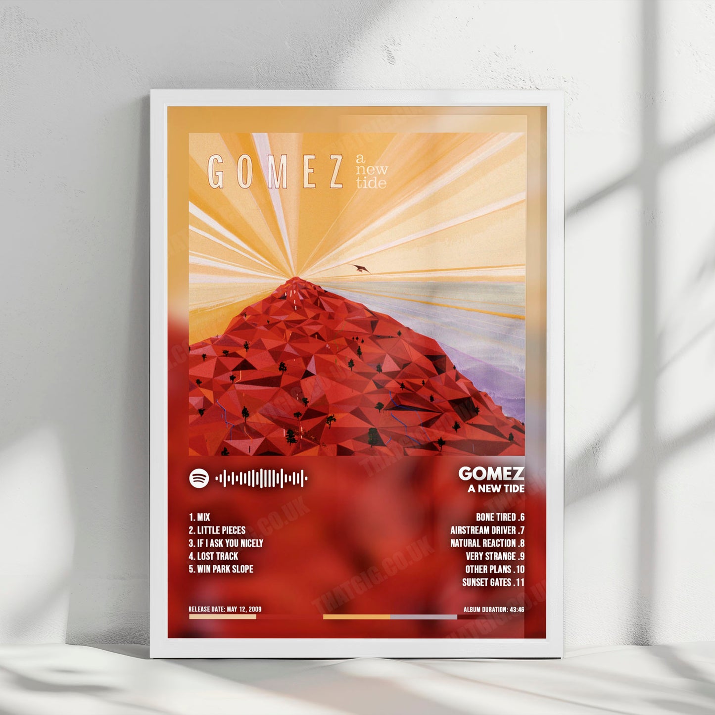 Gomez "A New Tide" Album Cover Poster - with Complete Tracklist