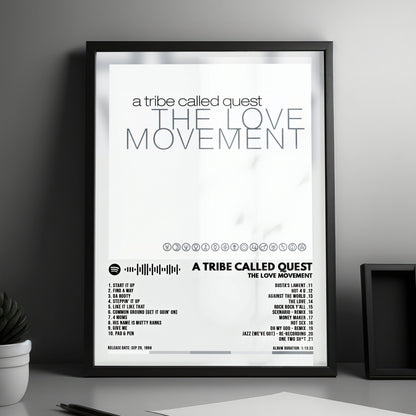 A Tribe Called Quest "The Love Movement" Album Cover Poster - with Complete Tracklist