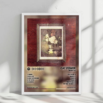 Cat Power "Myra Lee" Album Cover Poster - with Complete Tracklist