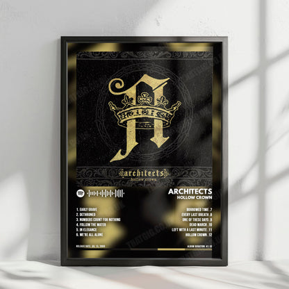 Architects "Hollow Crown" Album Cover Poster - with Complete Tracklist