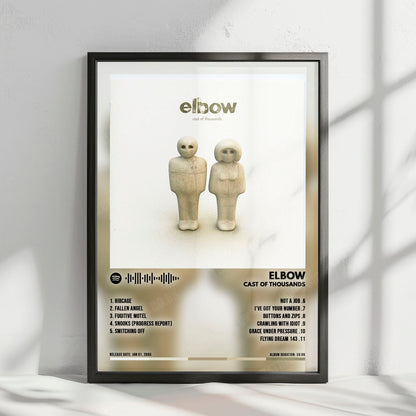 Elbow "Cast Of Thousands" Album Cover Poster - with Complete Tracklist