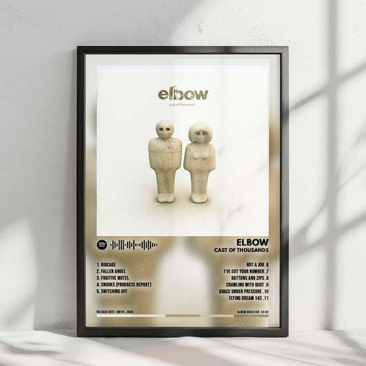 Elbow "Cast Of Thousands" Album Cover Poster - with Complete Tracklist
