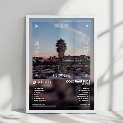 Cold War Kids "LA DIVINE" Album Cover Poster - with Complete Tracklist