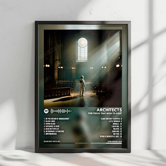 Architects "For Those That Wish To Exist" Album Cover Poster - with Complete Tracklist
