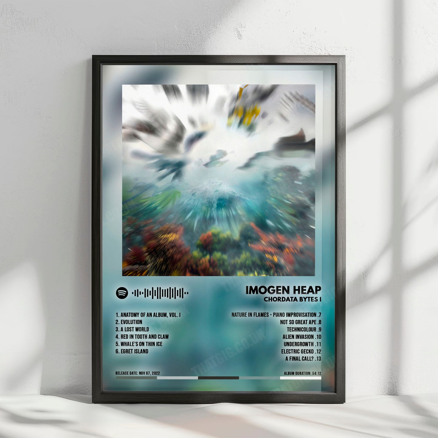 Imogen Heap "Chordata Bytes I" Album Cover Poster - with Complete Tracklist