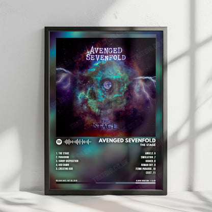 Avenged Sevenfold "The Stage" Album Cover Poster - with Complete Tracklist