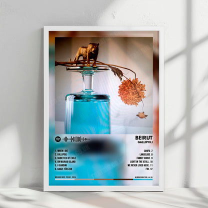 Beirut "Gallipoli" Album Cover Poster - with Complete Tracklist
