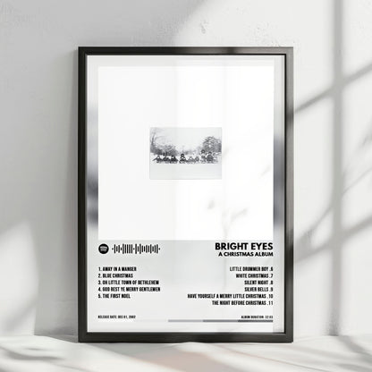 Bright Eyes "A Christmas Album" Album Cover Poster - with Complete Tracklist