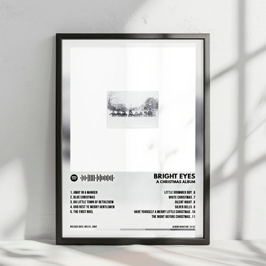 Bright Eyes "A Christmas Album" Album Cover Poster - with Complete Tracklist