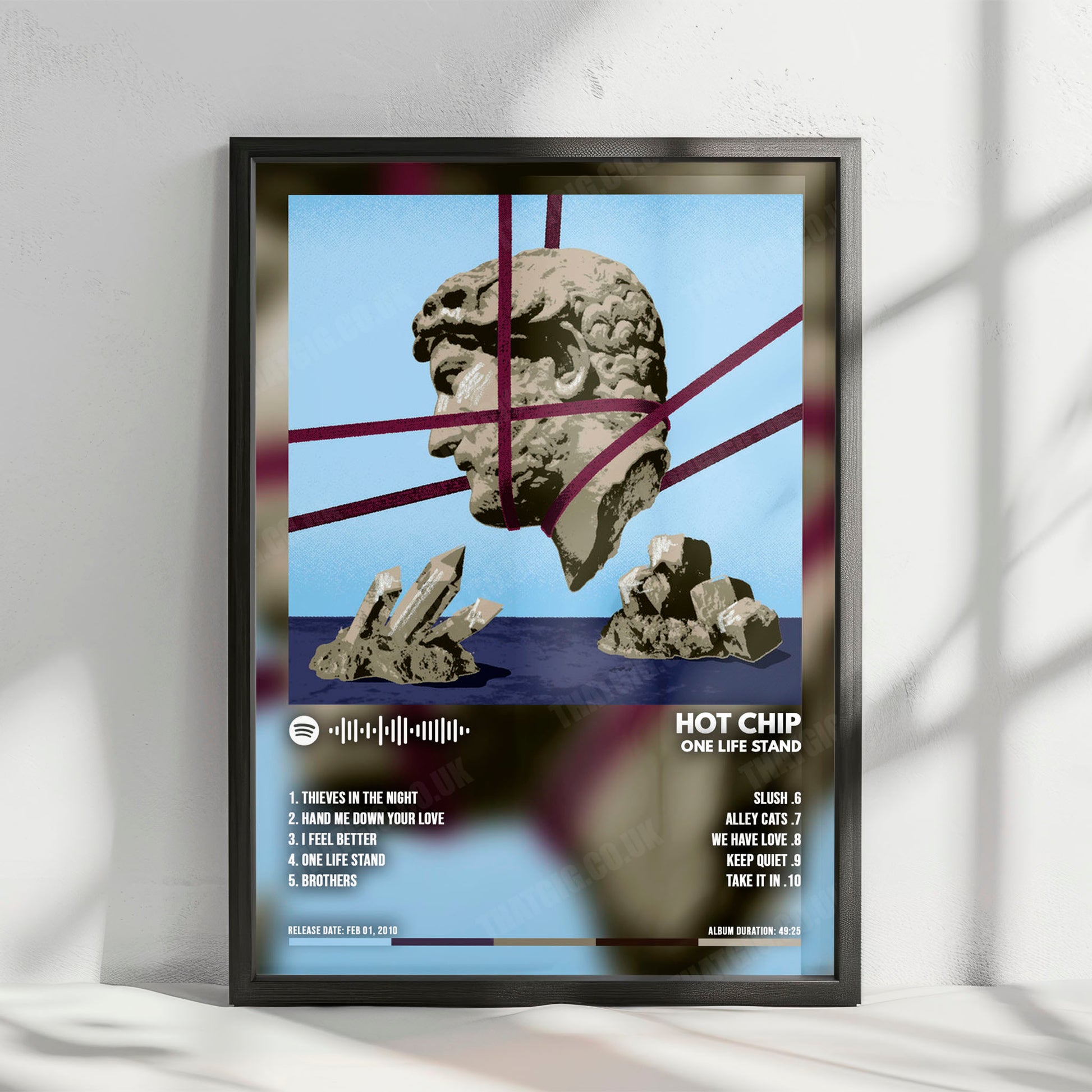 Hot Chip "One Life Stand" Album Cover Poster - with Complete Tracklist