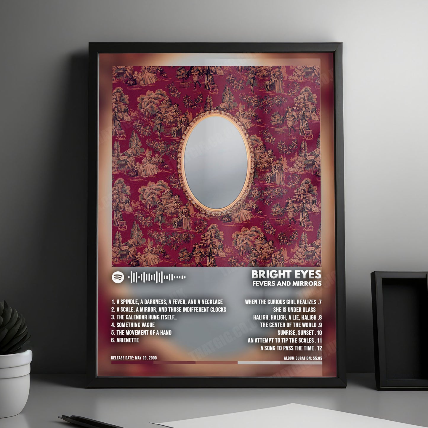 Bright Eyes "Fevers and Mirrors" Album Cover Poster - with Complete Tracklist