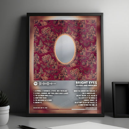 Bright Eyes "Fevers and Mirrors" Album Cover Poster - with Complete Tracklist