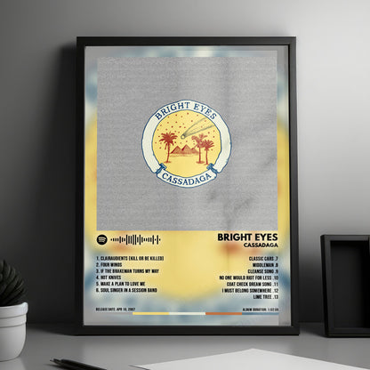 Bright Eyes "Cassadaga" Album Cover Poster - with Complete Tracklist