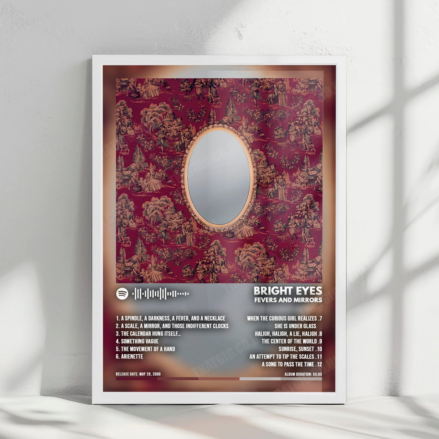 Bright Eyes "Fevers and Mirrors" Album Cover Poster - with Complete Tracklist