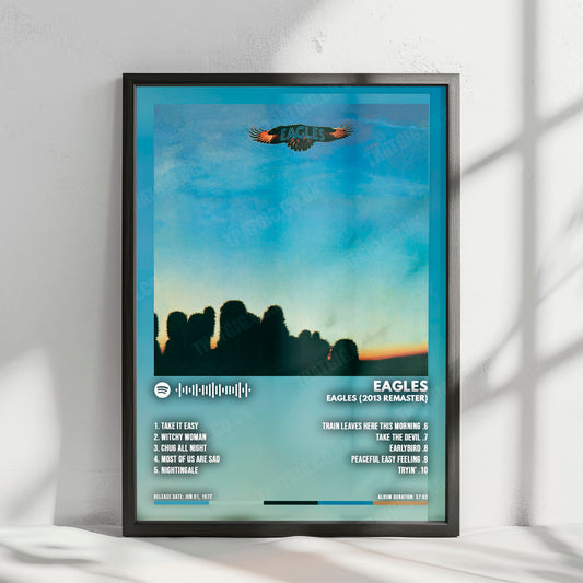 Eagles "Eagles (2013 Remaster)" Album Cover Poster - with Complete Tracklist