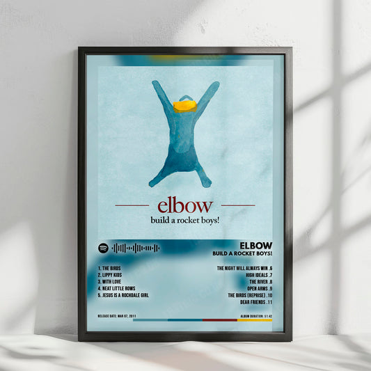Elbow "build a rocket boys!" Album Cover Poster - with Complete Tracklist