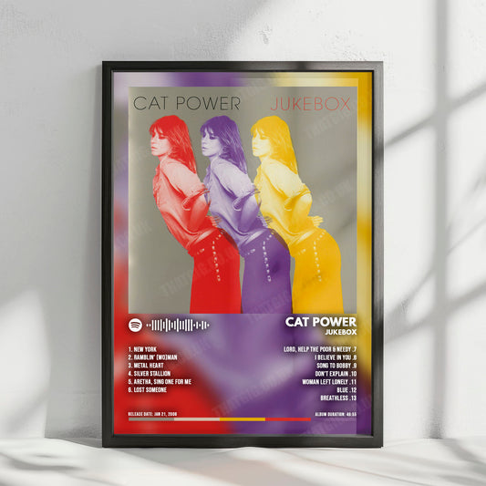 Cat Power "Jukebox" Album Cover Poster - with Complete Tracklist