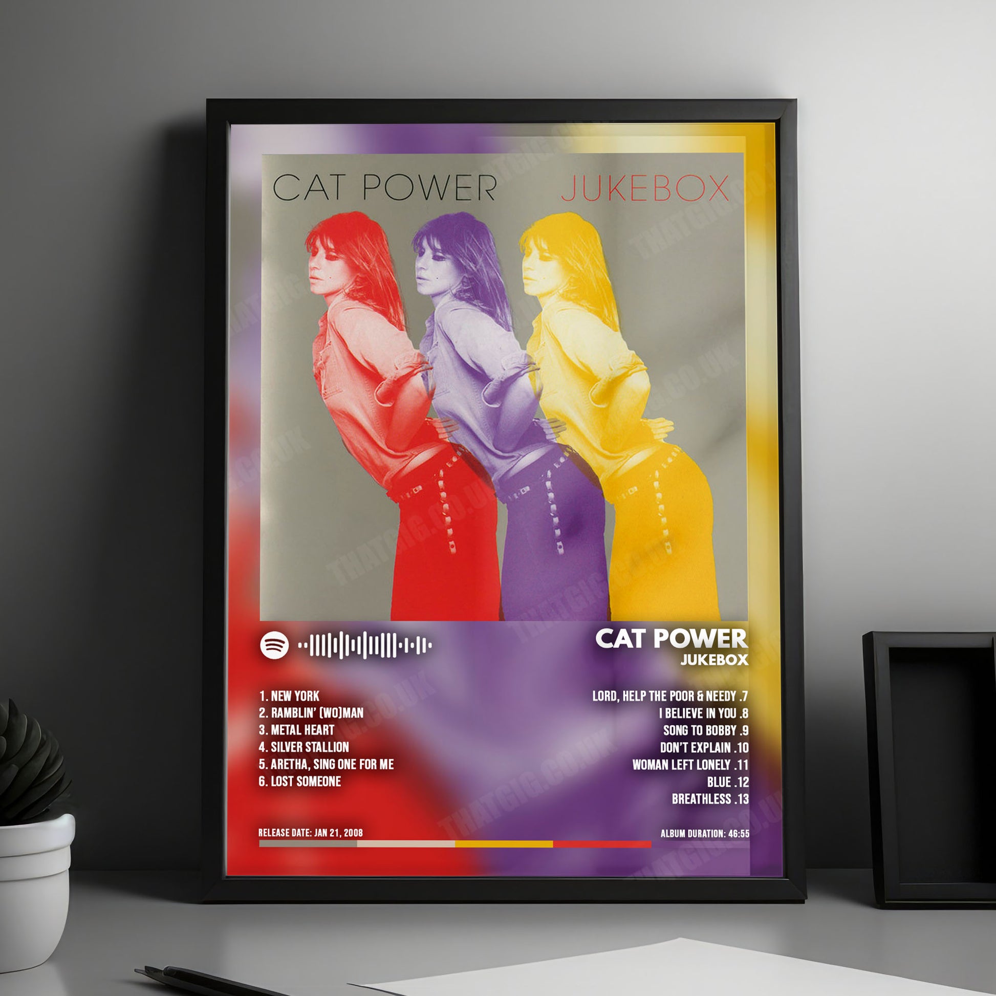 Cat Power "Jukebox" Album Cover Poster - with Complete Tracklist