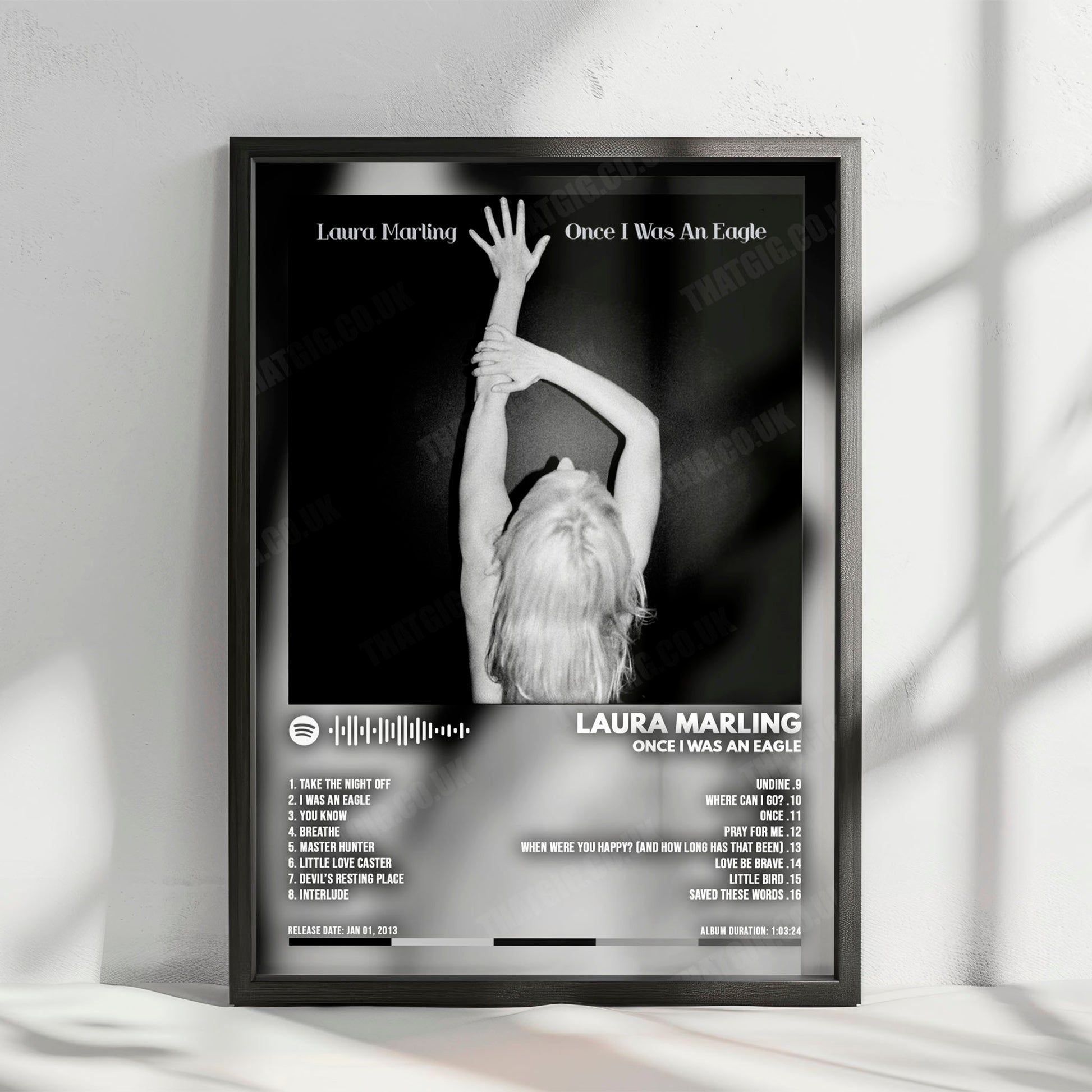 Laura Marling "Once I Was An Eagle" Album Cover Poster - with Complete Tracklist