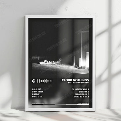 Cloud Nothings "Last Building Burning" Album Cover Poster - with Complete Tracklist