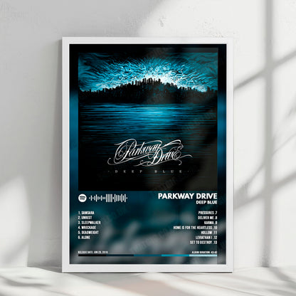 Parkway Drive "Deep Blue" Album Cover Poster - with Complete Tracklist