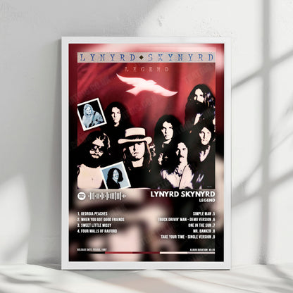 Lynyrd Skynyrd "Legend" Album Cover Poster - with Complete Tracklist