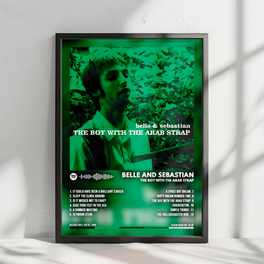Belle and Sebastian "The Boy With the Arab Strap" Album Cover Poster - with Complete Tracklist