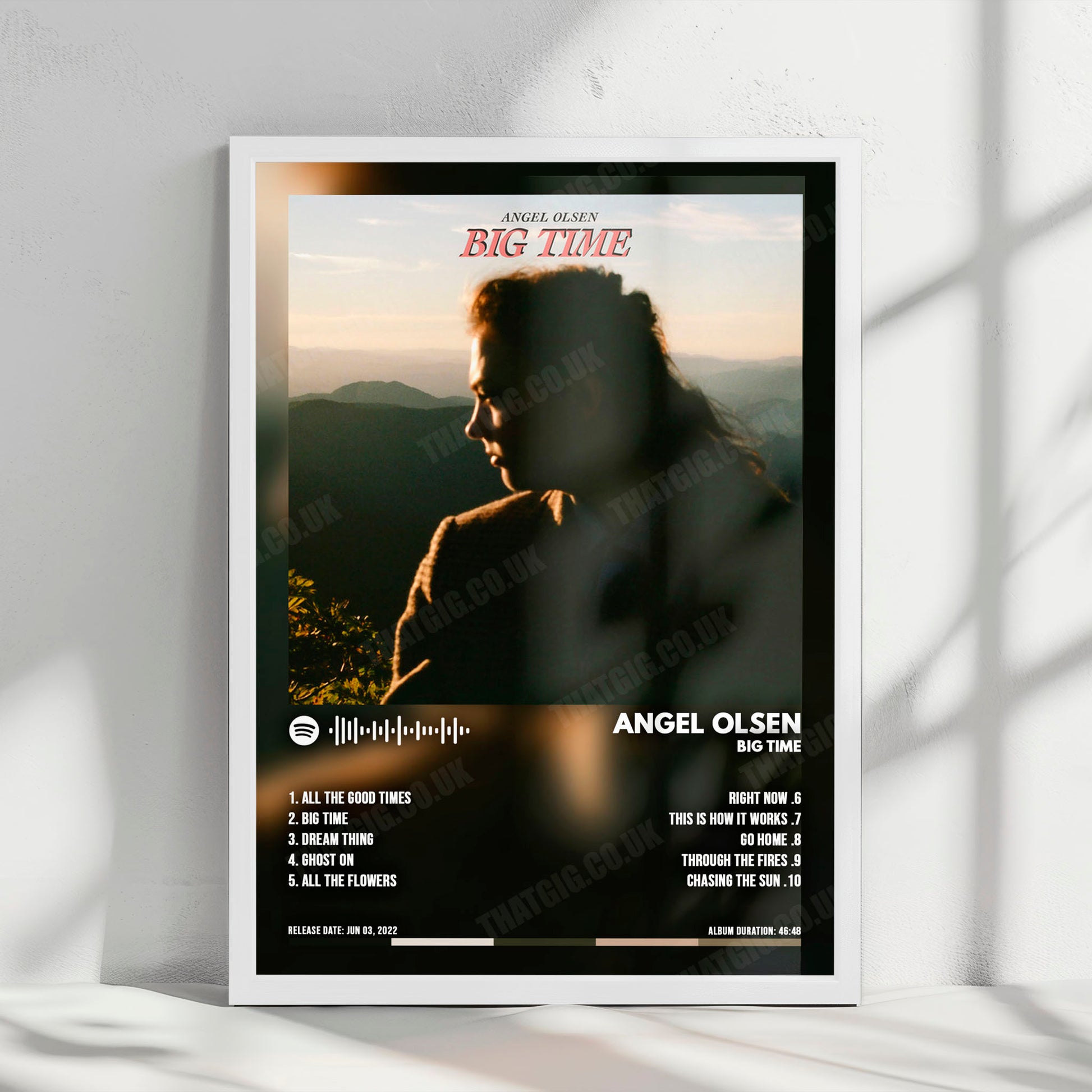 Angel Olsen "Big Time" Album Cover Poster - with Complete Tracklist