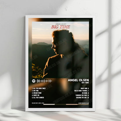 Angel Olsen "Big Time" Album Cover Poster - with Complete Tracklist