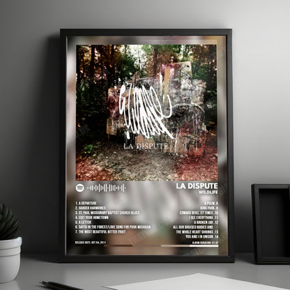 La Dispute "Wildlife" Album Cover Poster - with Complete Tracklist