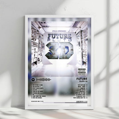 Future "Pluto 3D" Album Cover Poster - with Complete Tracklist