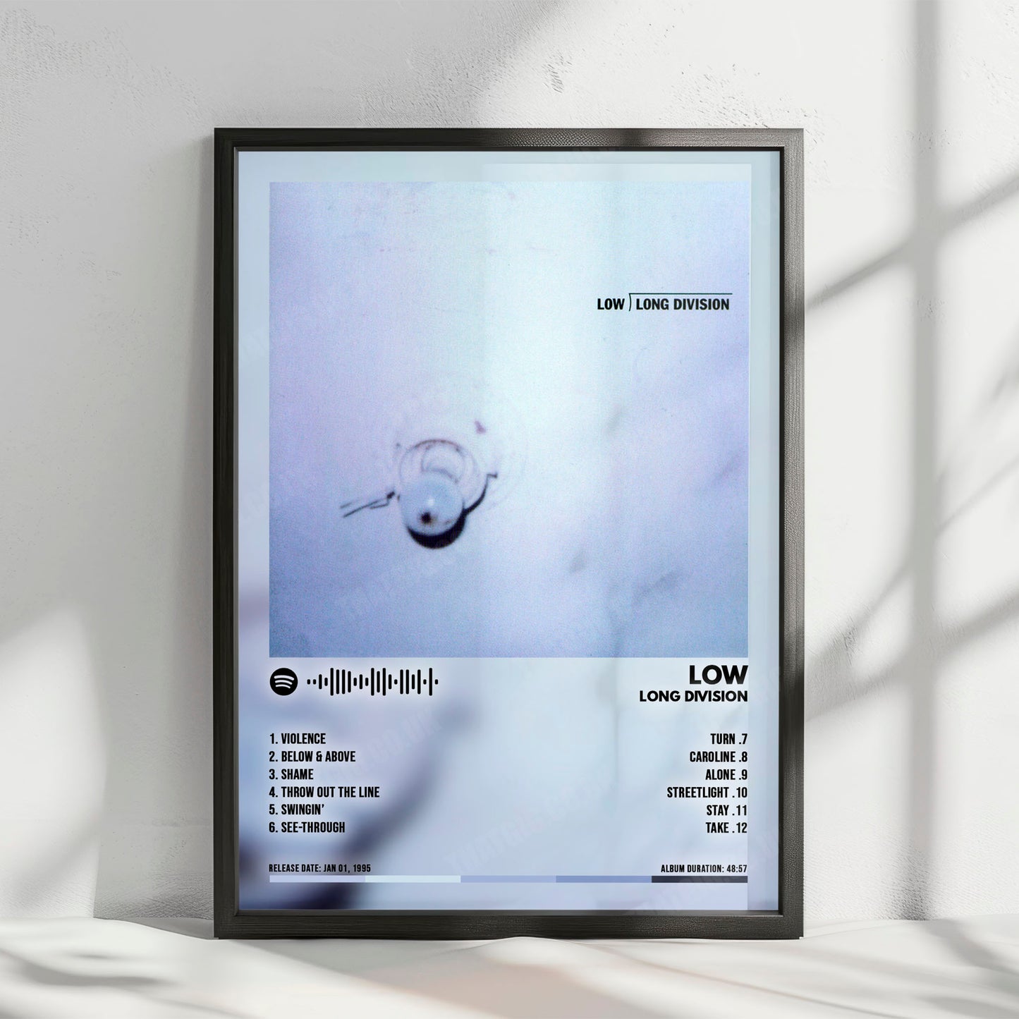 Low "Long Division" Album Cover Poster - with Complete Tracklist