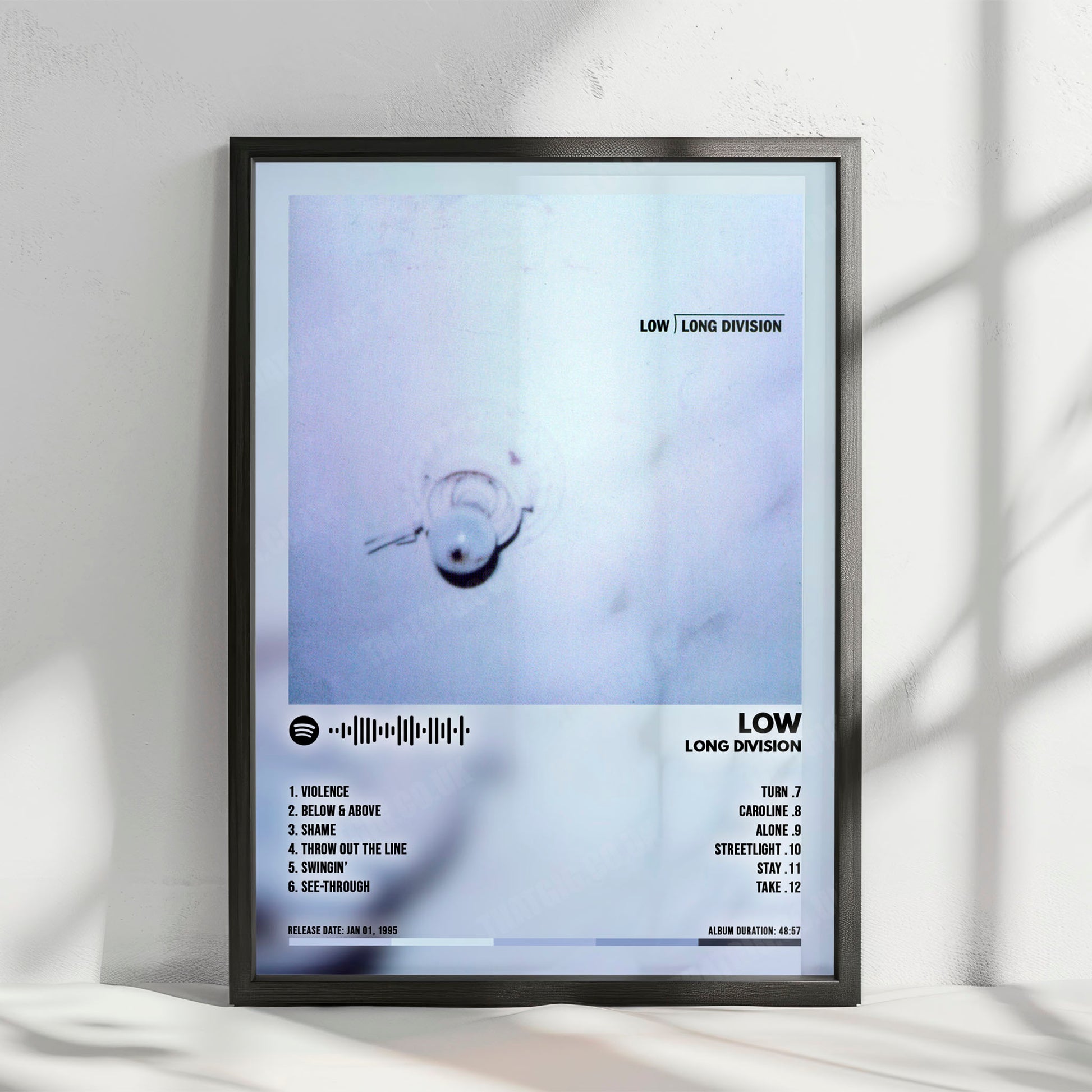 Low "Long Division" Album Cover Poster - with Complete Tracklist