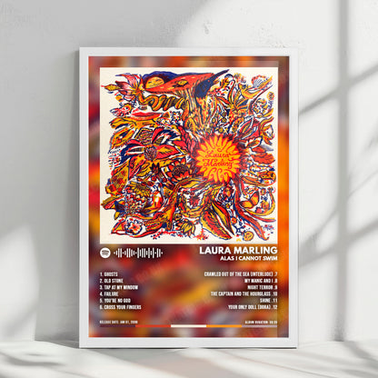 Laura Marling "Alas I Cannot Swim" Album Cover Poster - with Complete Tracklist