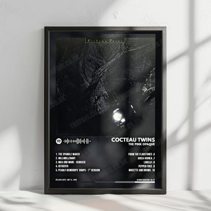Cocteau Twins "The Pink Opaque" Album Cover Poster - with Complete Tracklist