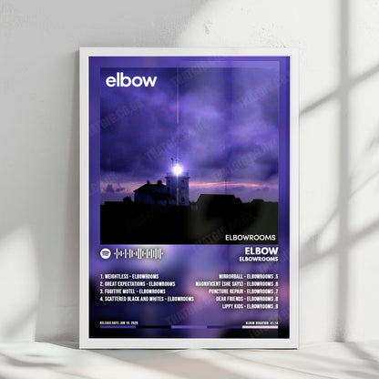 Elbow "elbowrooms" Album Cover Poster - with Complete Tracklist