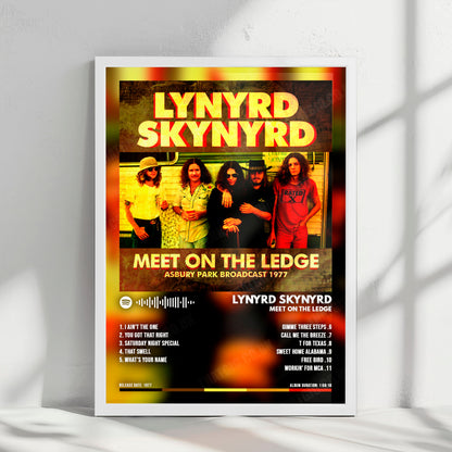 Lynyrd Skynyrd "Meet On The Ledge" Album Cover Poster - with Complete Tracklist