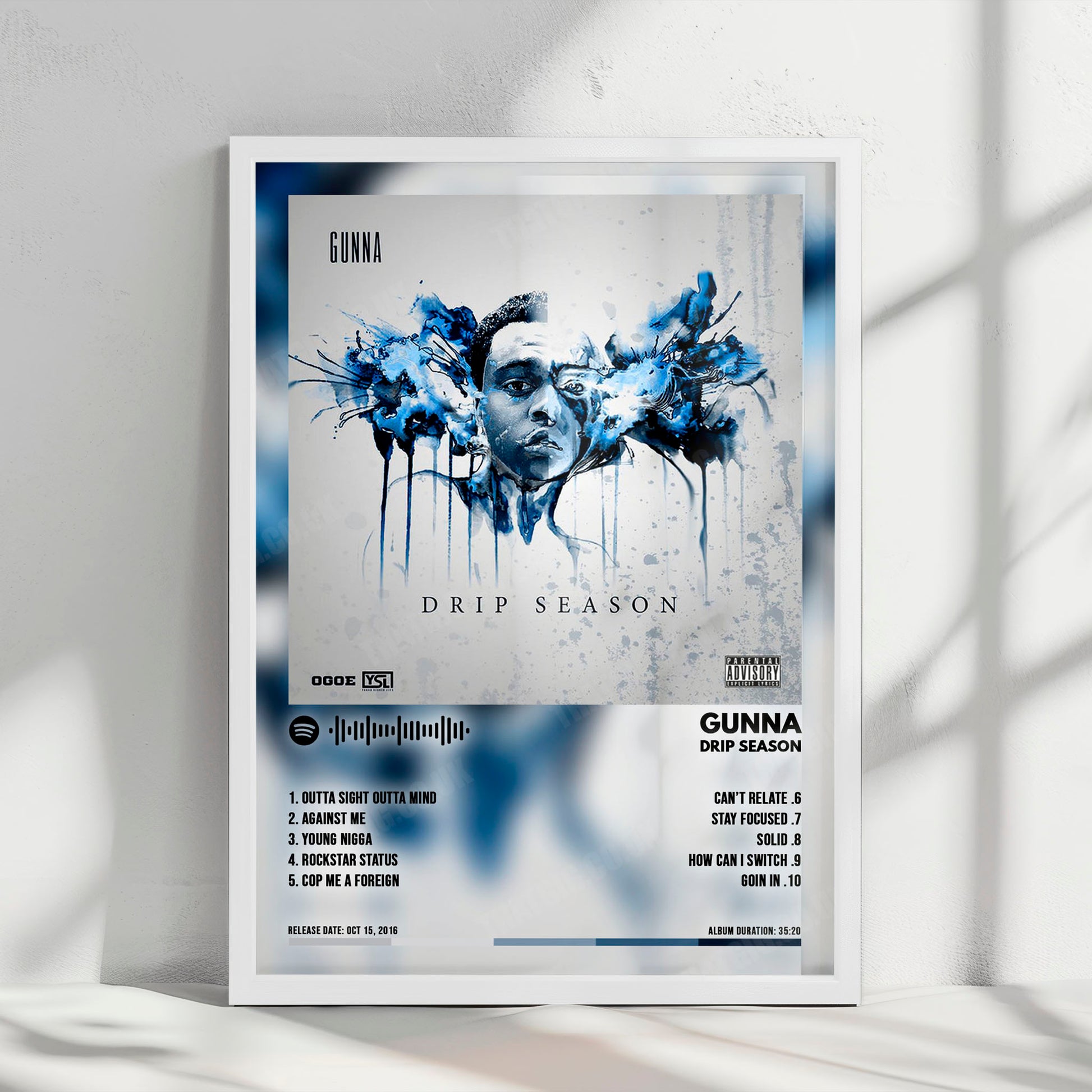 Gunna "Drip Season" Album Cover Poster - with Complete Tracklist