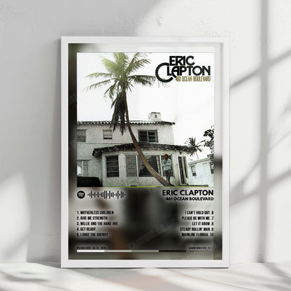 Eric Clapton "461 Ocean Boulevard" Album Cover Poster - with Complete Tracklist